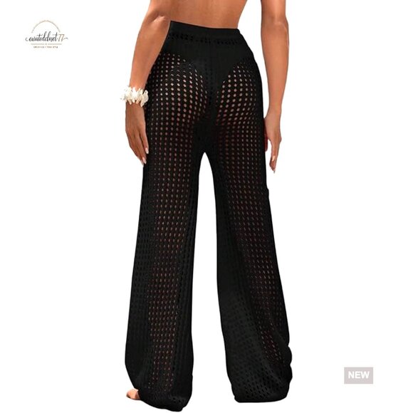 Other - Small Hollow Out Drawstring Beach Cover Up Pants High Waist